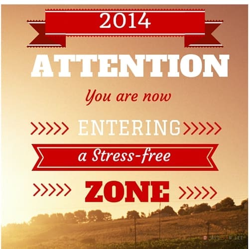 make the new year a stress-free zone